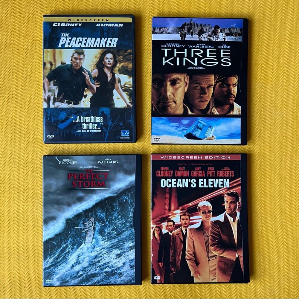 George Clooney movie bundle; 4 DVDs
